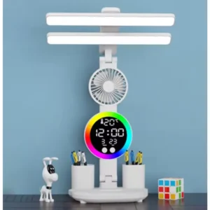 Lámpara LED de escritorio con ventilador