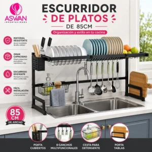 Escurridor de platos sobre lavadero — 85 cm