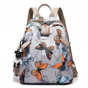 Mochila KORISSIA Mariposas con llavero